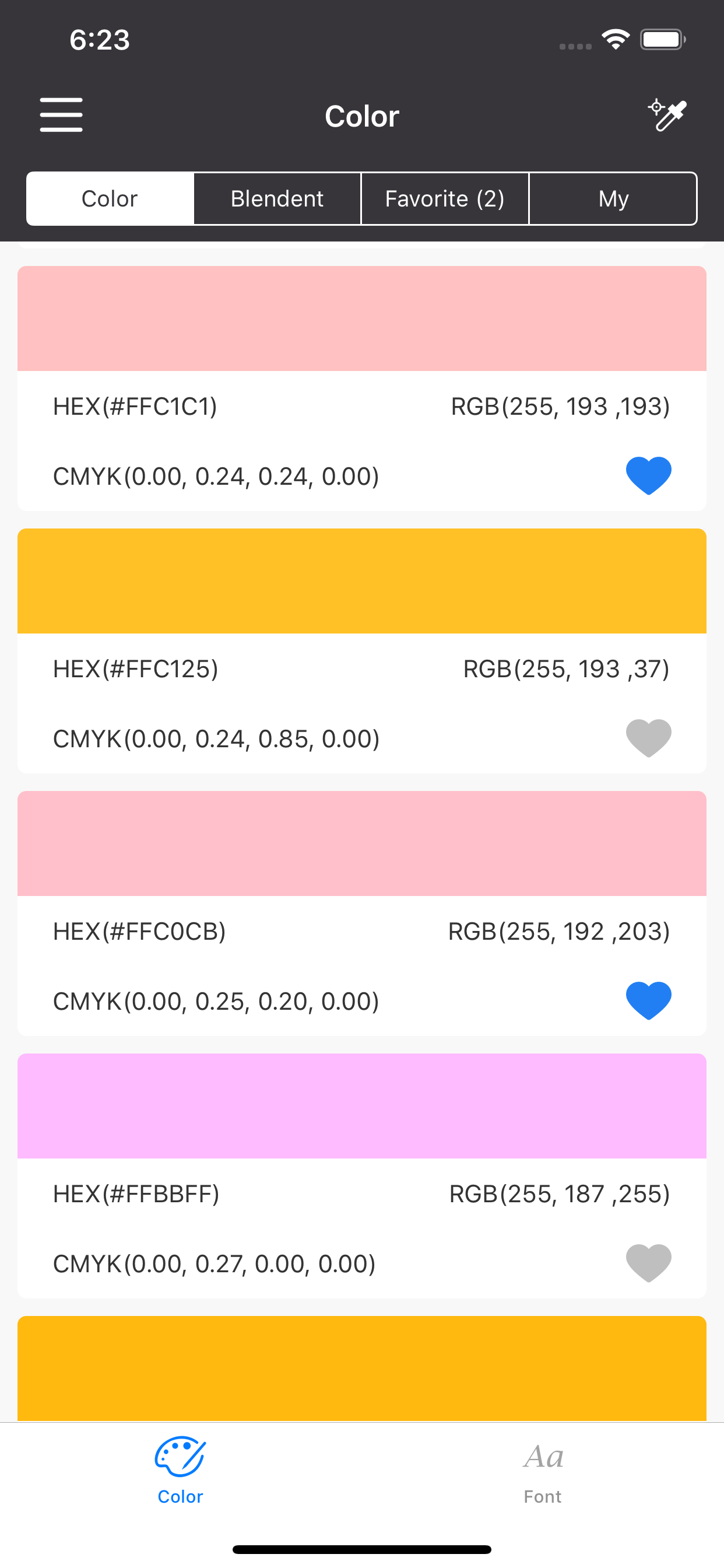 Color & Font