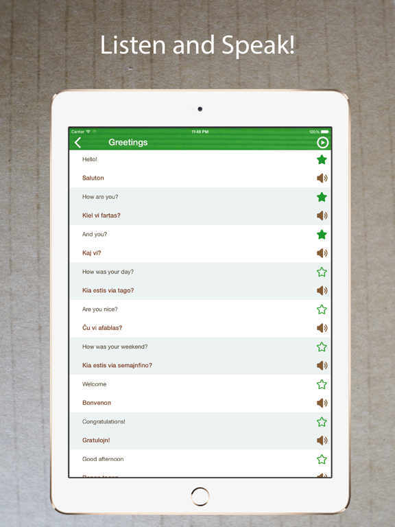 Screenshot #5 pour Learn Esperanto Phrasebook Pro