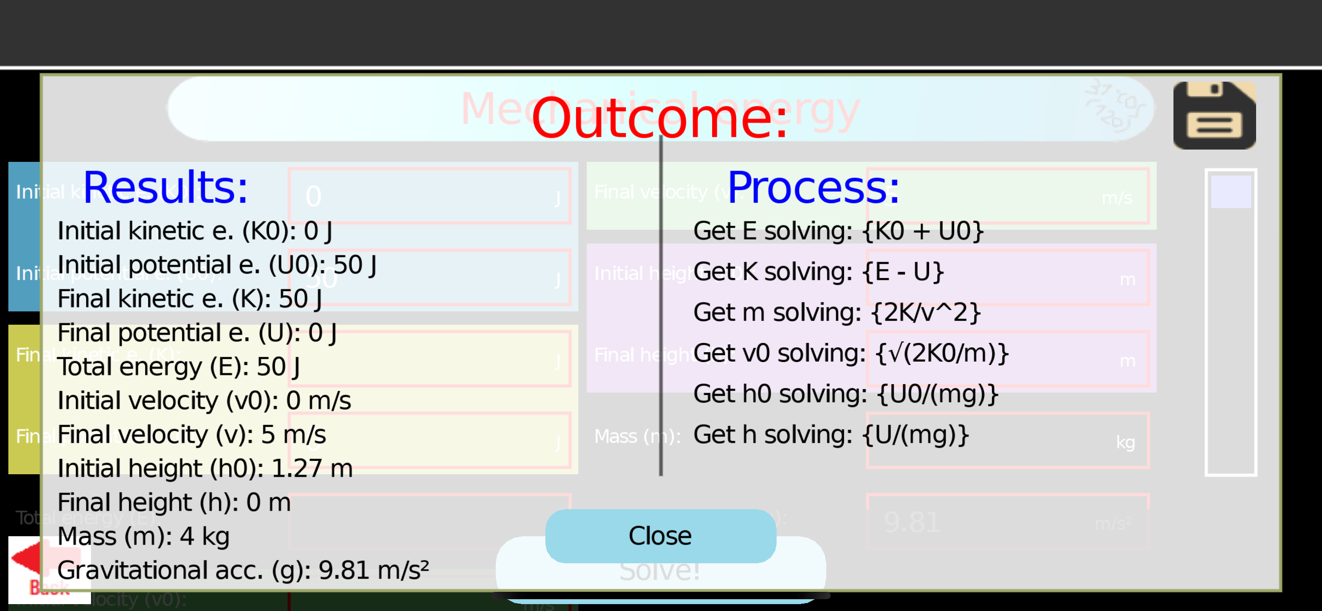 Problem solver: mechanics screenshot 3
