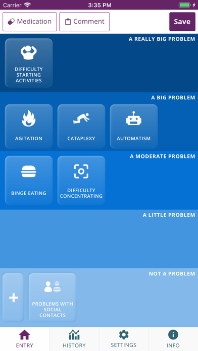 Narcolepsy Monitor iPhone screenshot 2 - Health & Fitness app