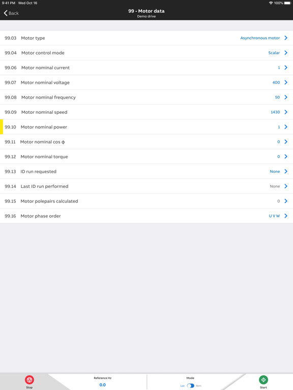 Drivetune iPad screenshot