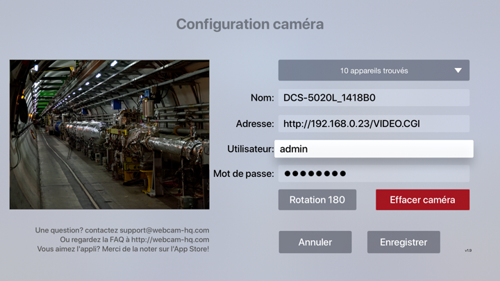 Screenshot #2 pour Webcam HQ - Surveillance CCTV