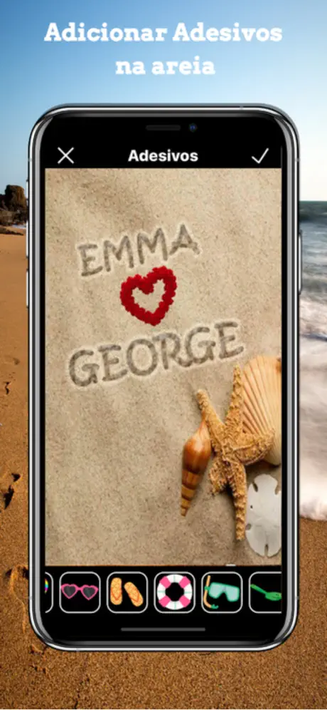 Write Name on Sand – Name Art