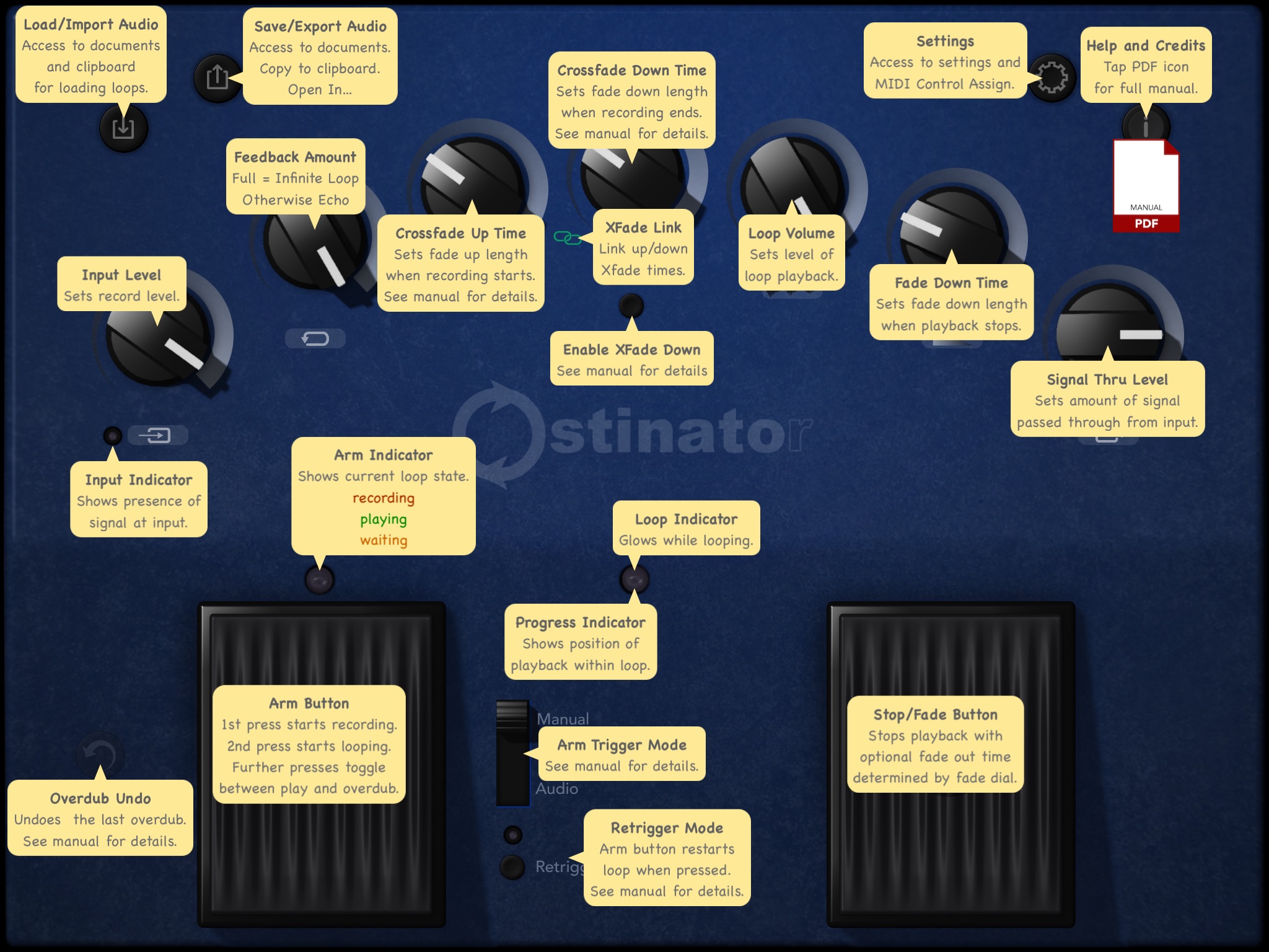 Ostinator-looper,sampler screenshot 3