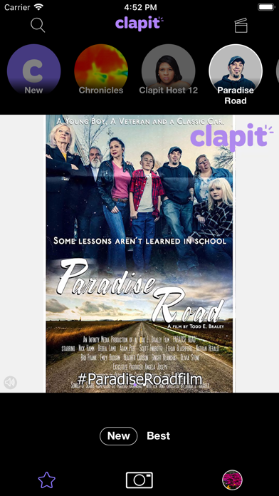 Clapit iPhone screenshot 1 - Entertainment app