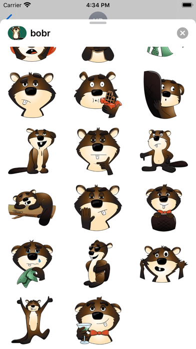 Funny Beaver stickers & emoji Screenshot