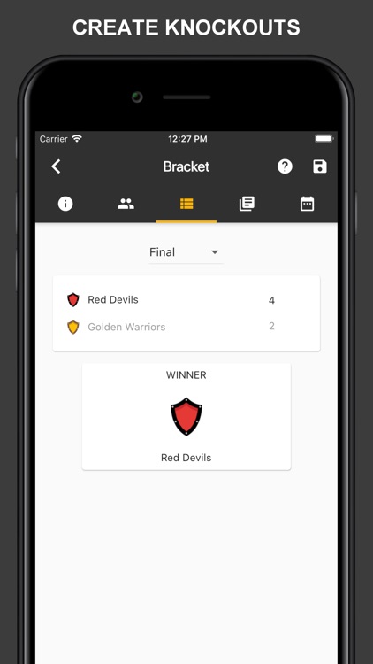 Winner - Tournament Maker App
