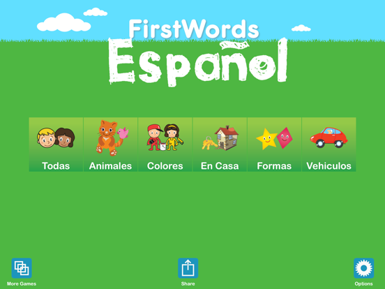 First Words Spanish iPad screenshot