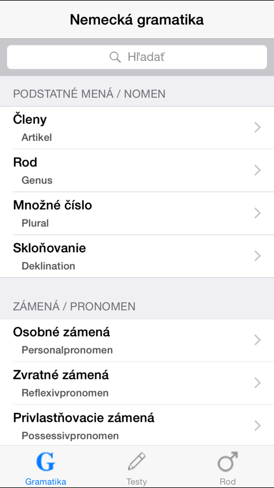 Nemecká gramatika - 1.2.3 - (iOS)