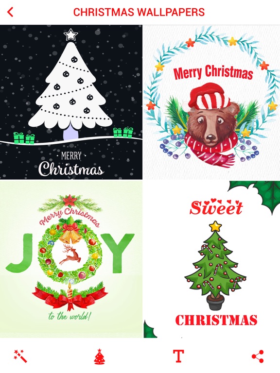 Christmas Wallpapers Theme iPad screenshot 2 - Photo & Video app