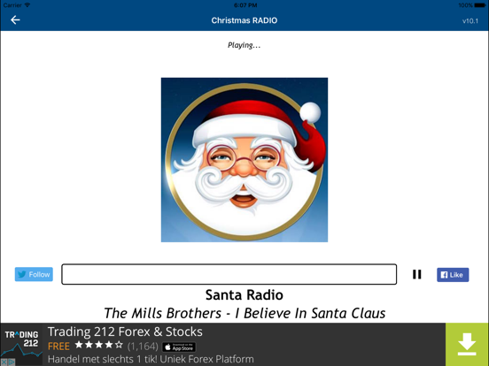 Kerst RADIO iPad app afbeelding 5