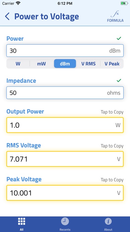 Mini-Circuits RF Calculator