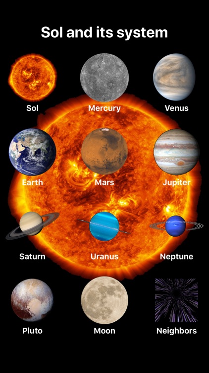 Sol's system and its neighbors