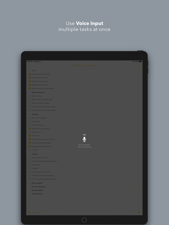 Recheck! iPad screenshot 10 - Productivity app