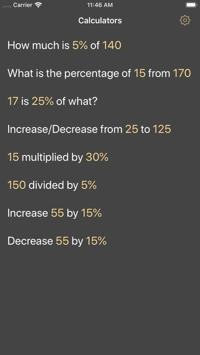 Percentage Calculator Percent Screenshot