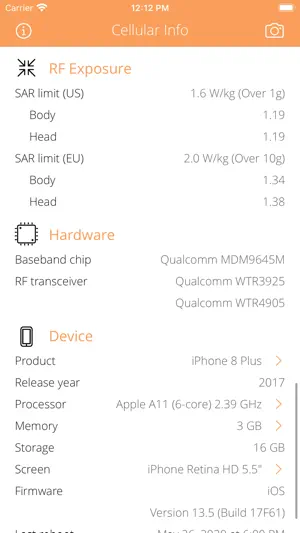 Cellular Info screenshot 3