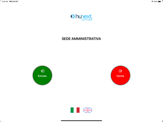 Hunext Gestione Visitatori app screenshot