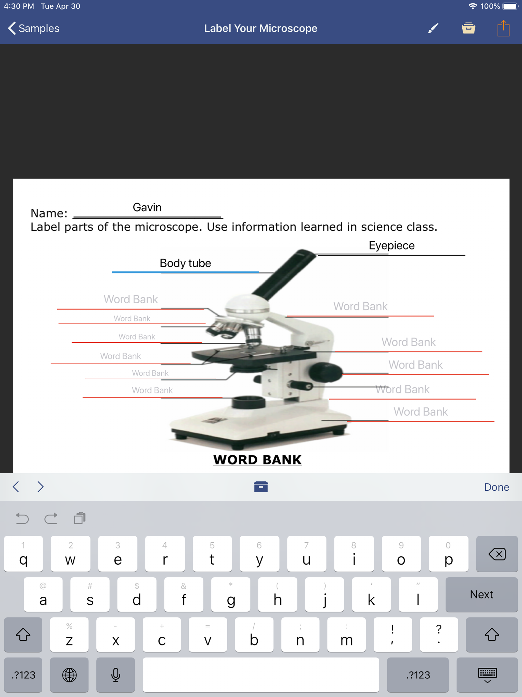 GoWorksheet PLUS screenshot 8