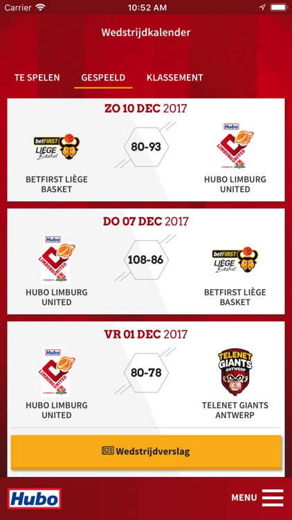 Hubo Limburg United screenshot-3