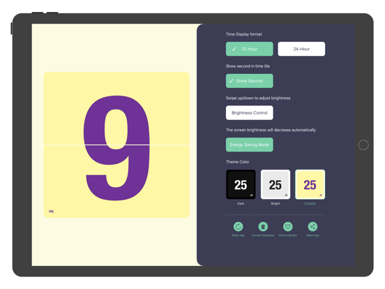 FlipTimee(Flip Clock) iPad app afbeelding 3