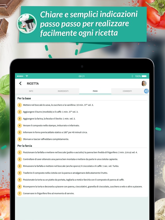 Ricette Bimby iPad screenshot 4 - Food & Drink app