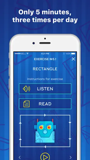 Screenshot von Eye Workout auf dem iPhone 2