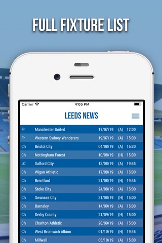 Leeds News - Fan App - náhled