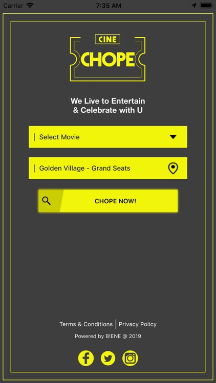 Cinechope Movie Ticket Booking