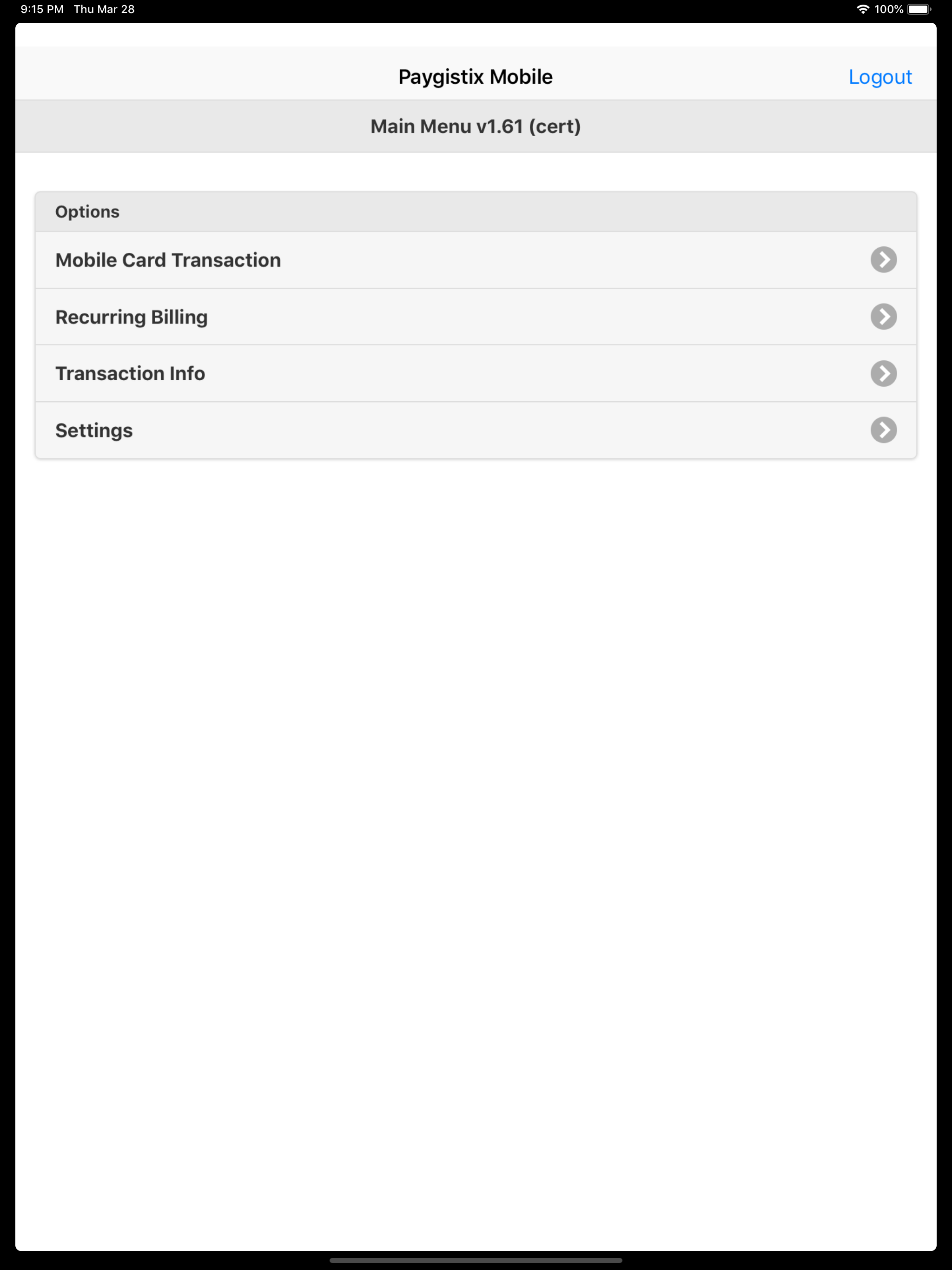 Paygistix Mobile screenshot 5