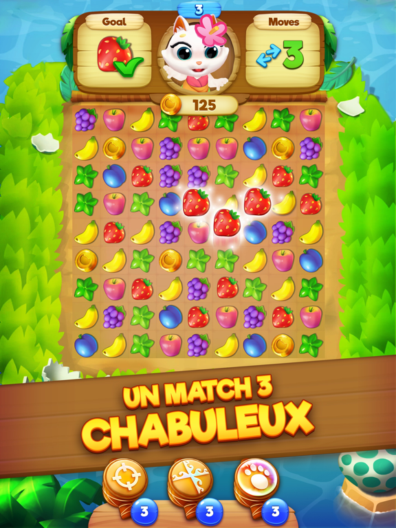 Screenshot #4 pour Tropicats: Match 3 Jeu sur Île