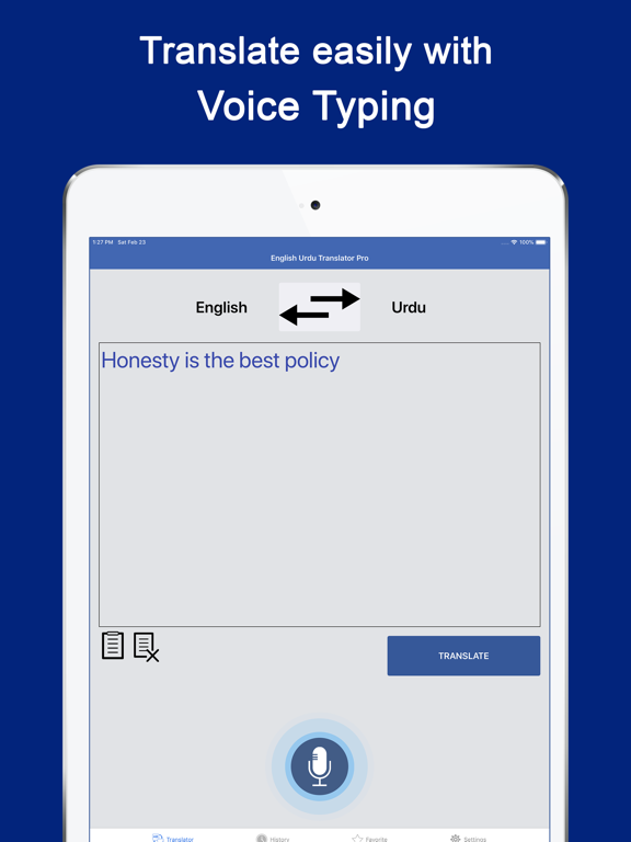 Screenshot #5 pour English Urdu Voice Translator