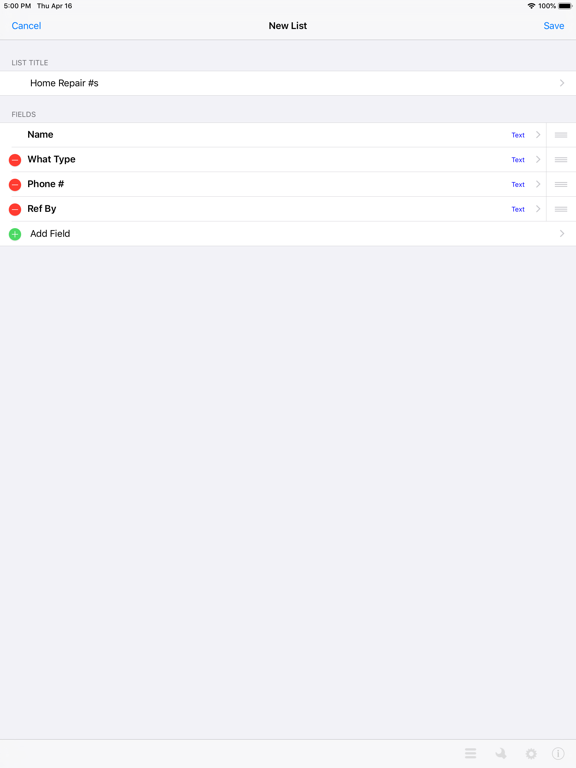 BetterLists iPad screenshot 4 - Productivity app