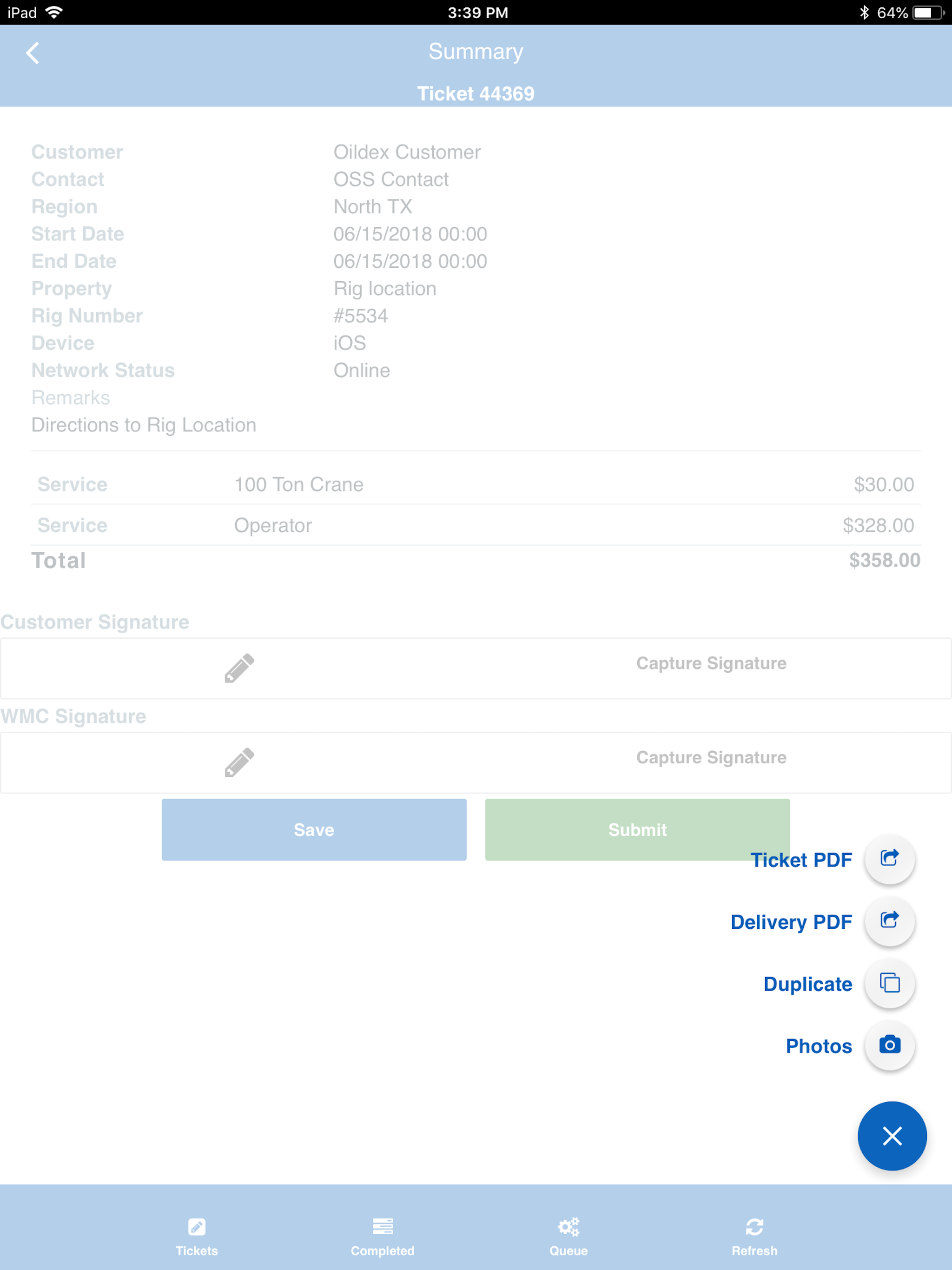 FieldTicket 2.1