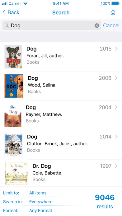 Lafayette Public Library Screenshot