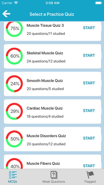 Muscular System Quizzes