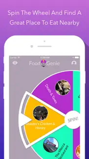 food genie, where to eat? iphone screenshot 1
