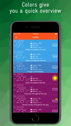 Simple and Colorful Weather iPhone image 2