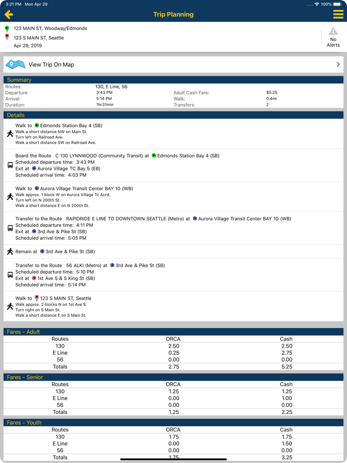 Puget Sound Trip Planner