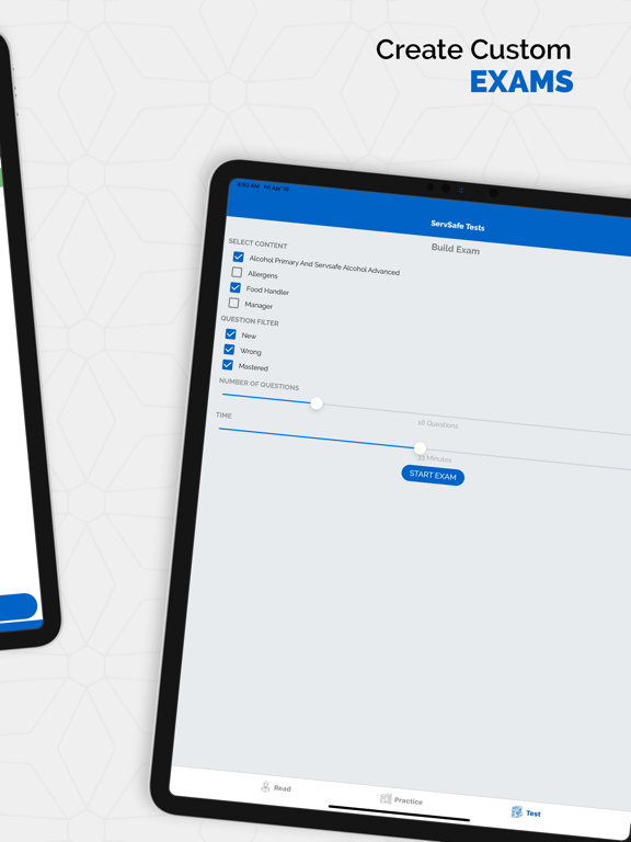 ServSafe Practice Tests iPad screenshot 3 - Food & Drink app