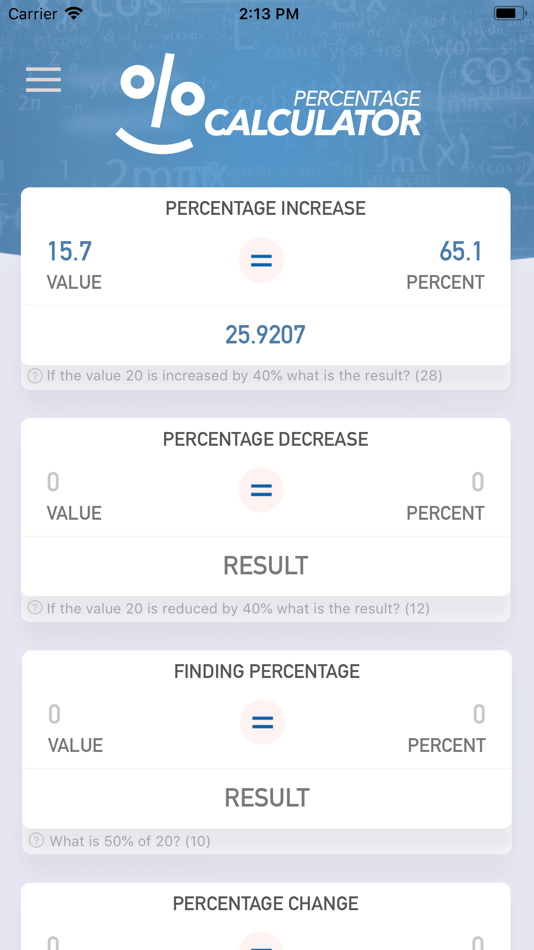 #2. Percentage Calculator Plus (iOS) 由: Yasin Konukoglu