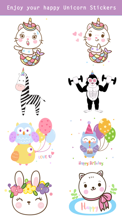Cute Rainbow Unicorn & Friends Screenshot