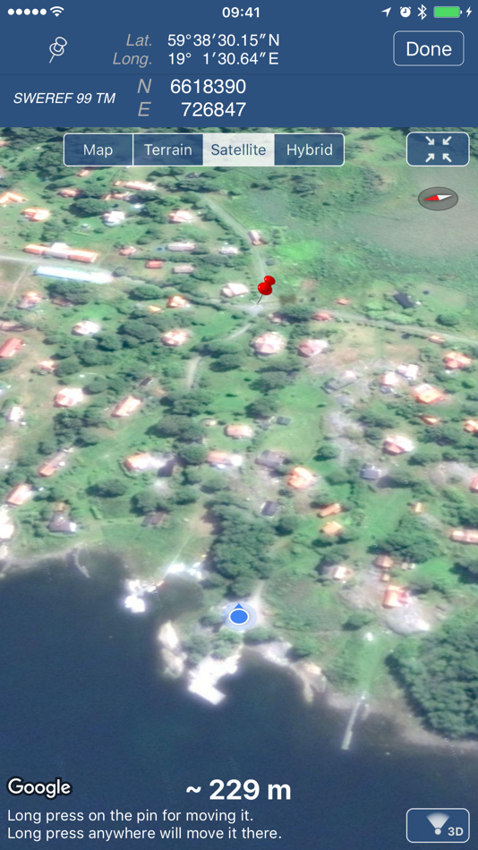 #2. Swedish Coordinates PRO (iOS) Podle: Viatact AB