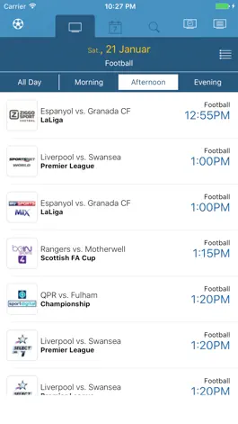 Game screenshot Live Sport TV Listing Guide apk