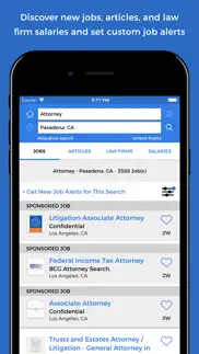 lawcrossing legal job search iphone screenshot 2