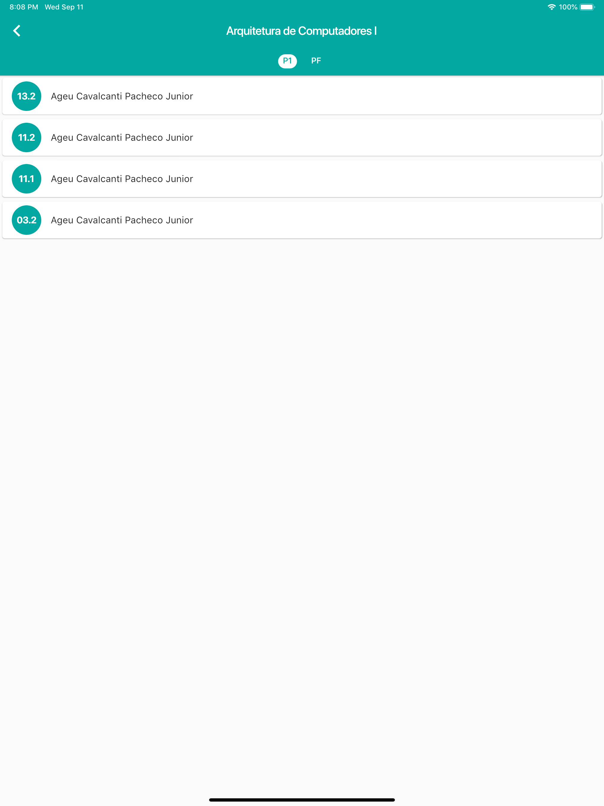 InfoProvas screenshot 5