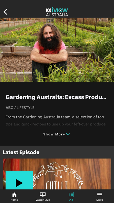ABC Australia iview Screenshot