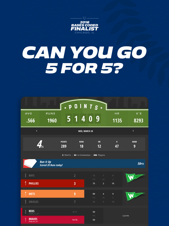 Screenshot #4 pour 5 for 5 Baseball