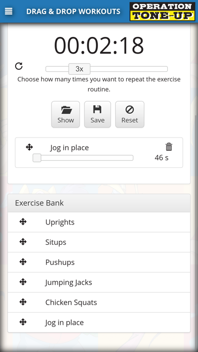 Drag & Drop Workouts screenshot 2