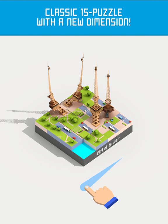 Fifteen: 3D & AR 15 puzzle iPad screenshot