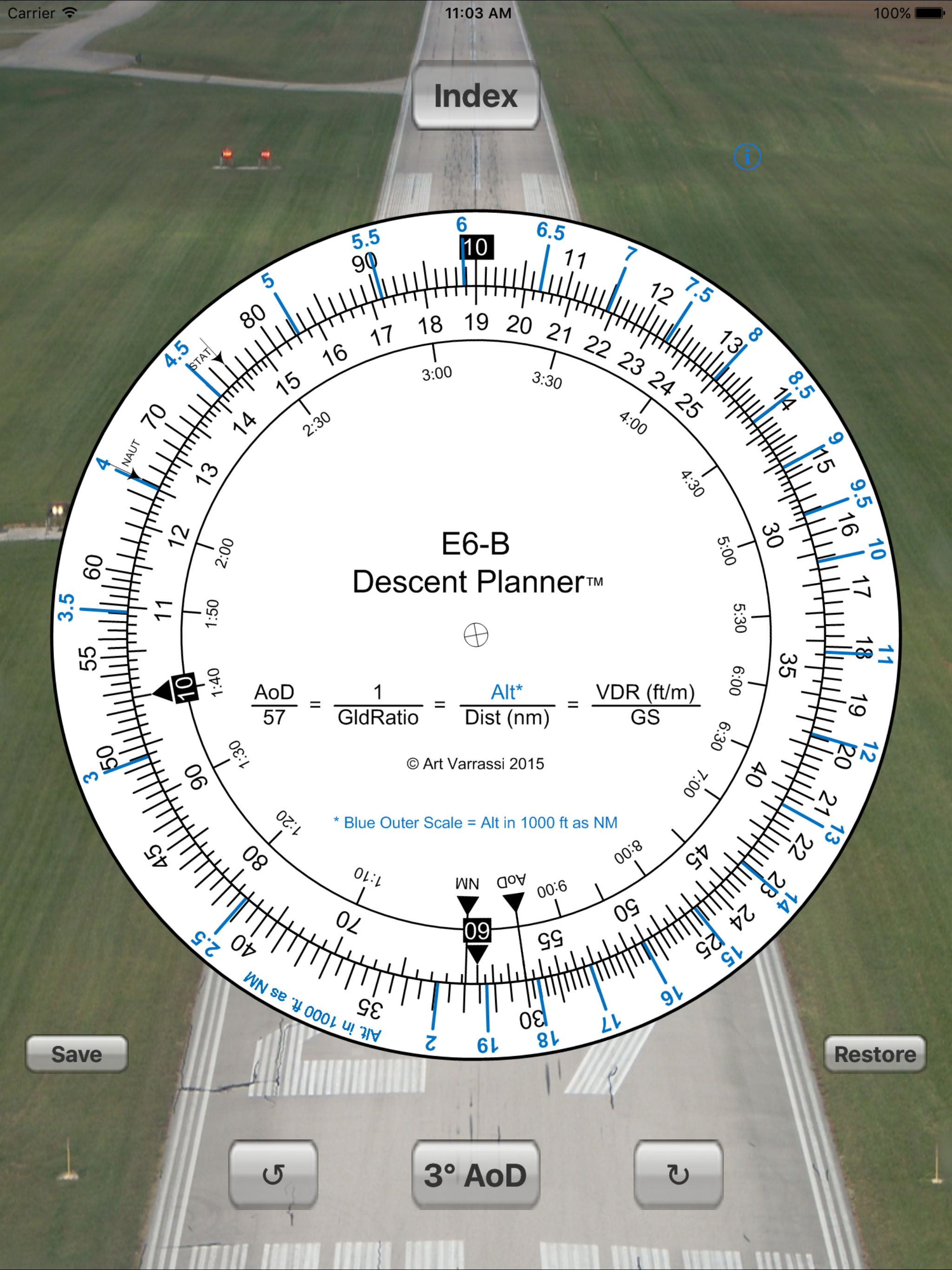 E6B Descent Planner